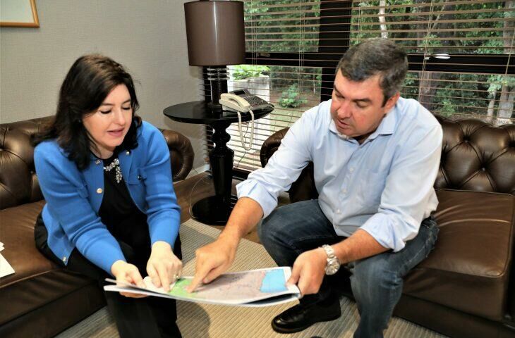 Imagem de compartilhamento para o artigo Governador e ministra discutem avanços da concretização da Rota Bioceânica em MS da MS Todo dia